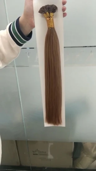 Italien-Keratin-Haarverlängerung mit flacher Spitze, Güteklasse 10A, 100 % Echthaar