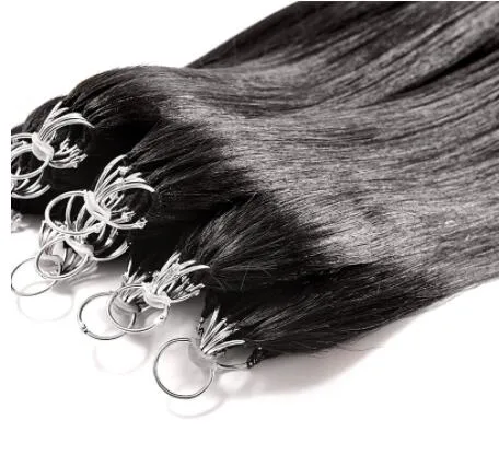 Hochwertige 6D 2ND Haarteile, glatt, 100 % Echtfeder-Haarverlängerungen